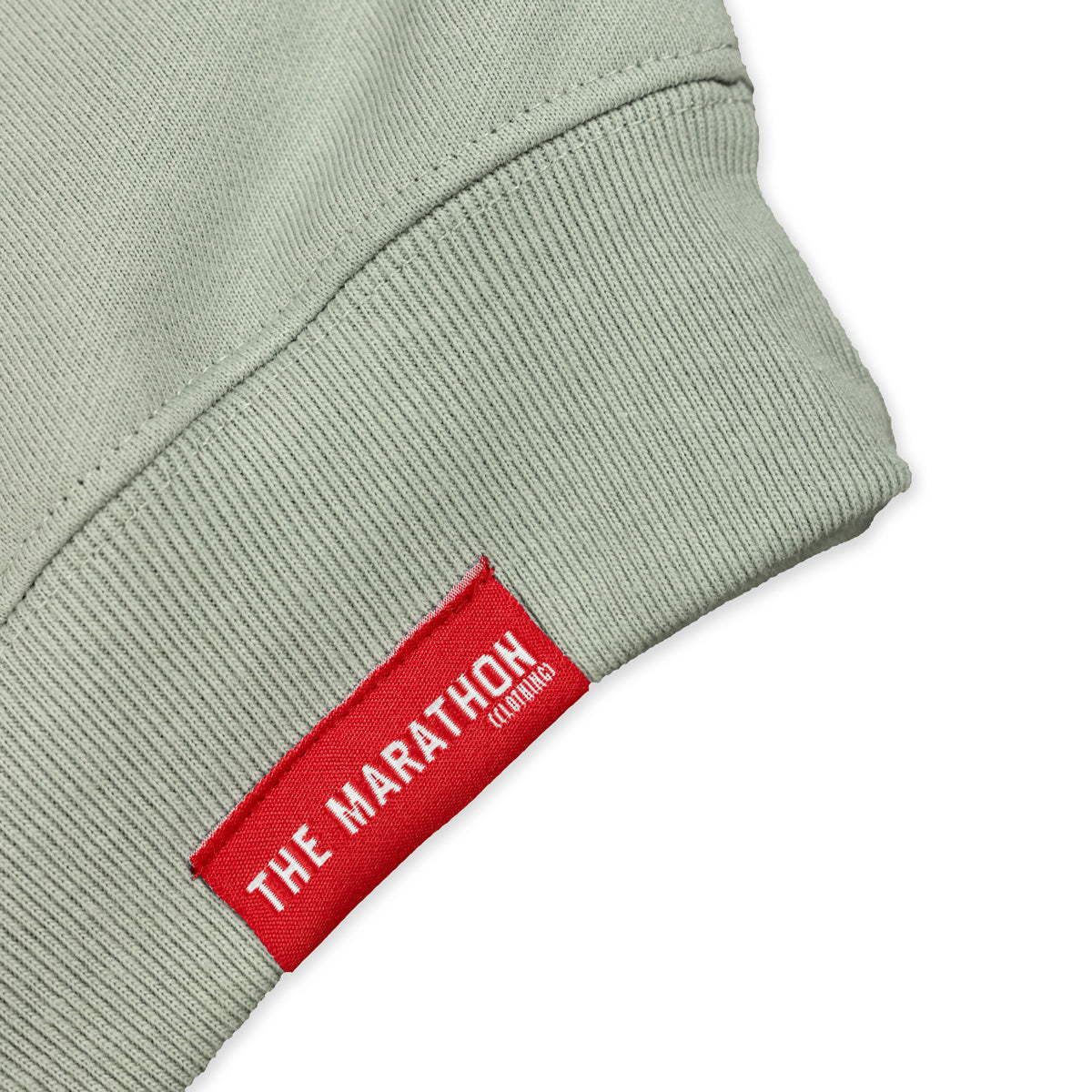 Marathon Modern Crewneck Sweatshirt - Sage/Black - Woven Label