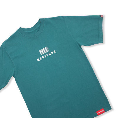 Modern Stack T-Shirt - Northwest Green/White - Front Detail