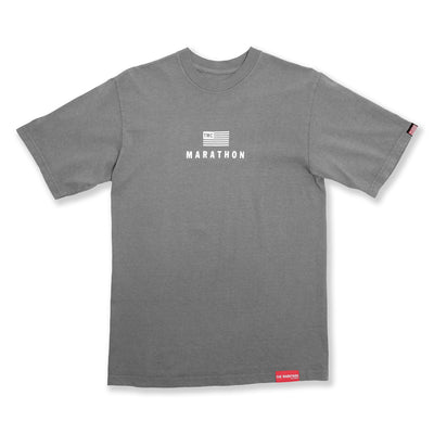 Modern Stack T-Shirt - Slate Grey/White - Front