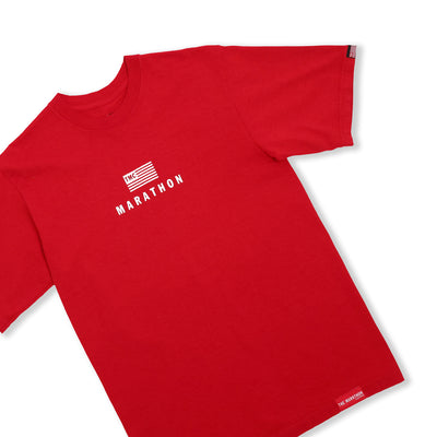 Modern Stack T-Shirt - Red/White - Front Detail