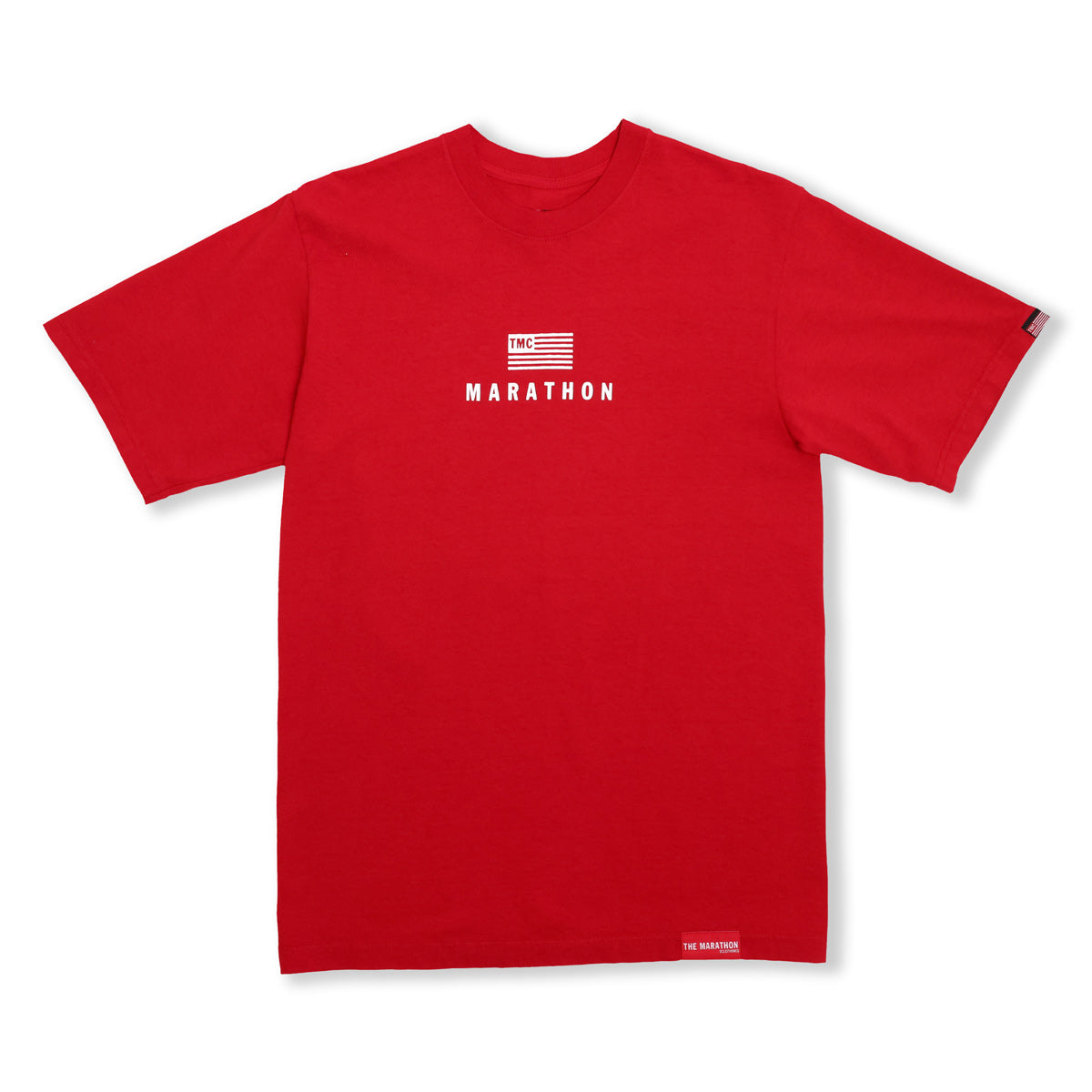 Modern Stack T-Shirt - Red/White - Front
