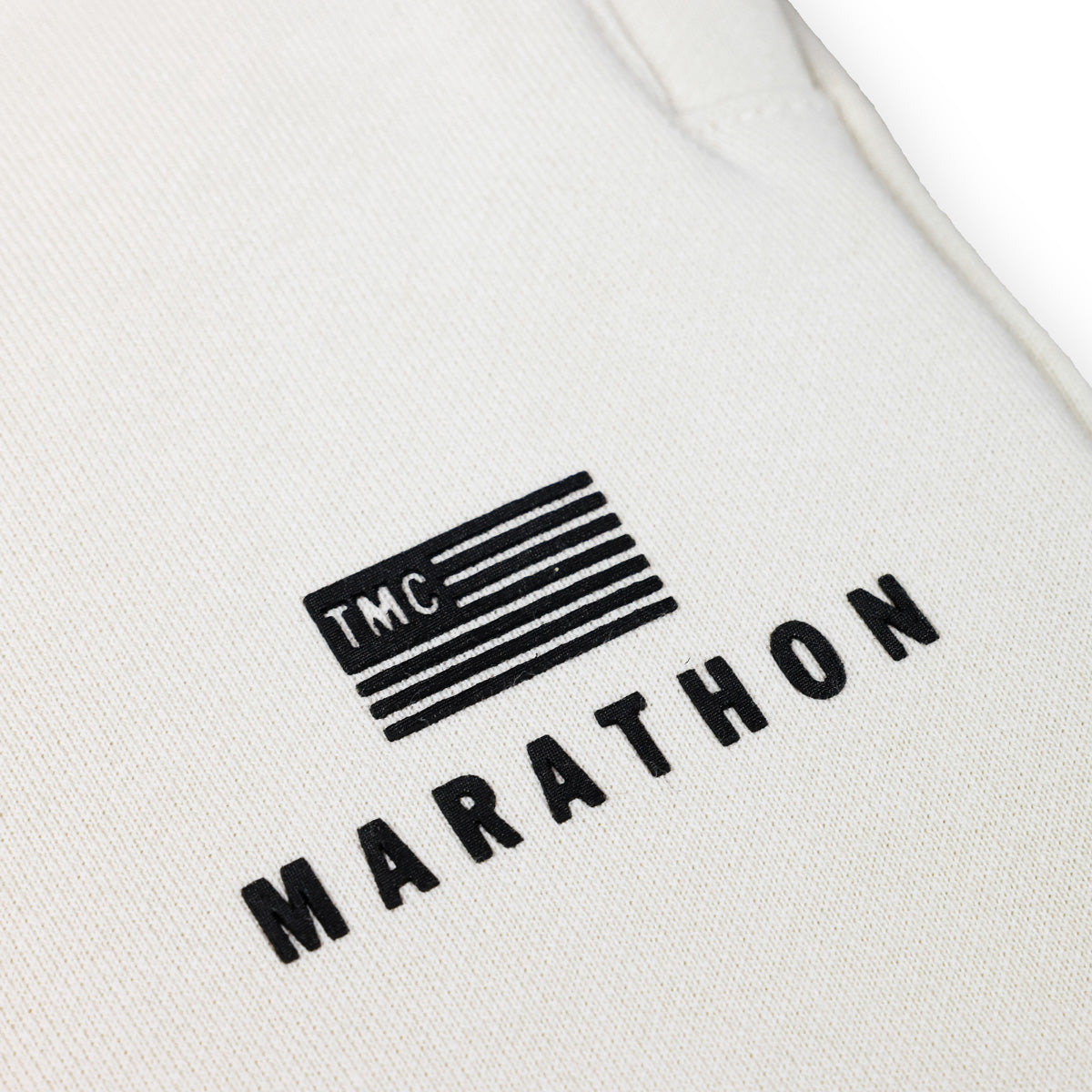 Marathon Modern Sweatpants - Cream/Black - Logo Detail