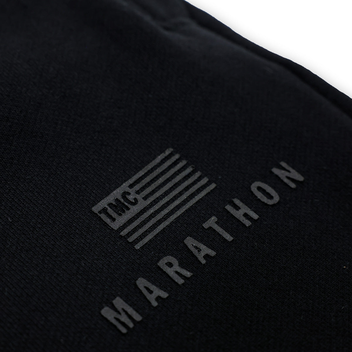 Marathon Modern Sweatpants - Black/Black - Logo Detail