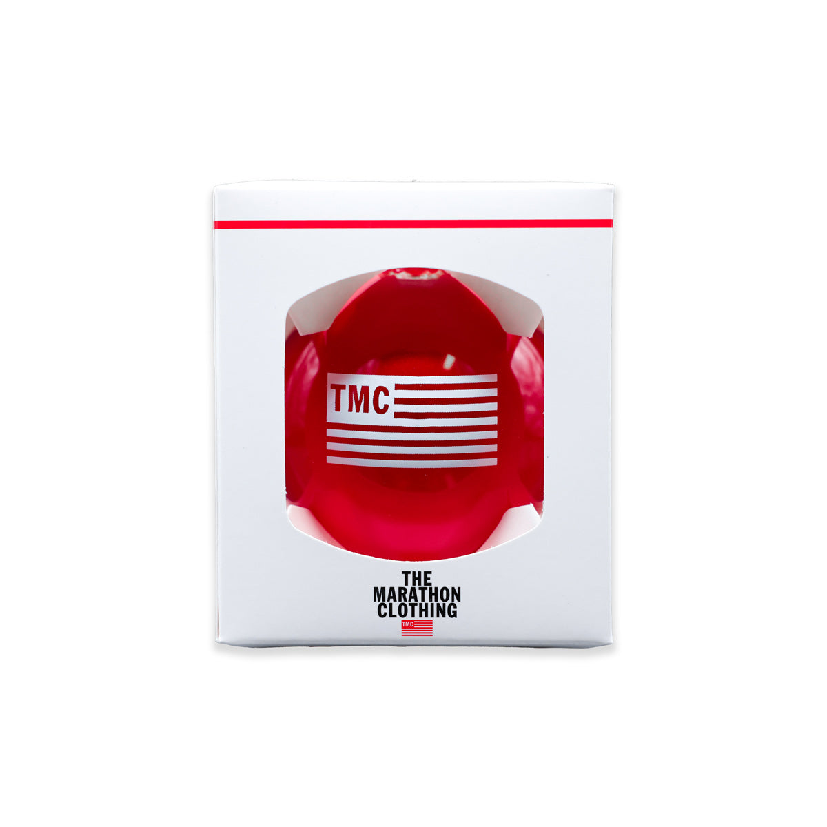 TMC Flag Logo Ornament - Red/White - Detail 1