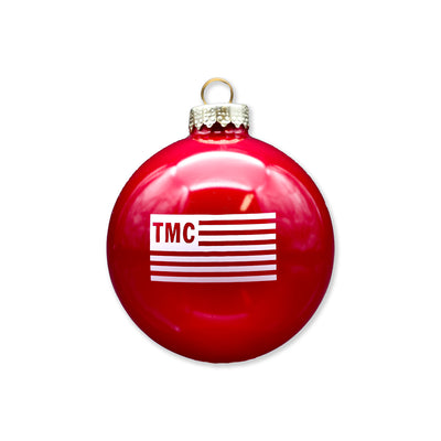 TMC Flag Logo Ornament - Red/White - Detail 3
