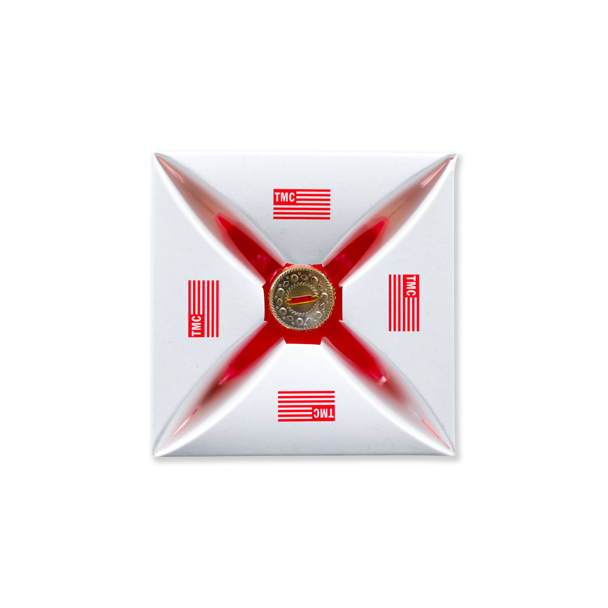TMC Flag Logo Ornament - Red/White - Detail 4