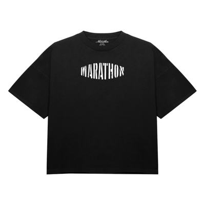 Marathon Oval T-Shirt - Black