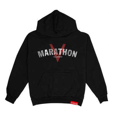 Marathon V for Victory Package Hoodie - Black - Front