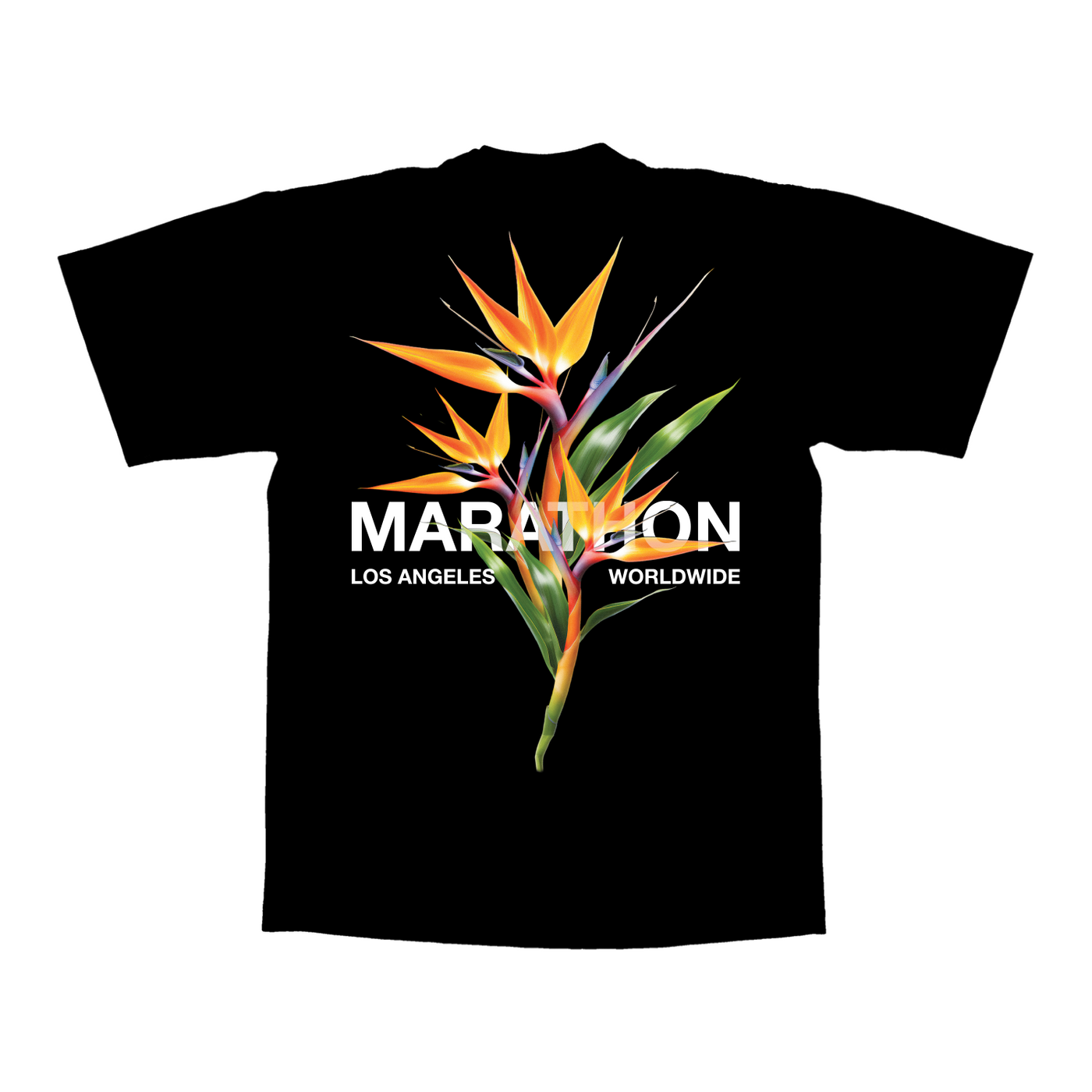 Marathon Worldwide “Birds of Paradise” T-Shirt - Black - Back