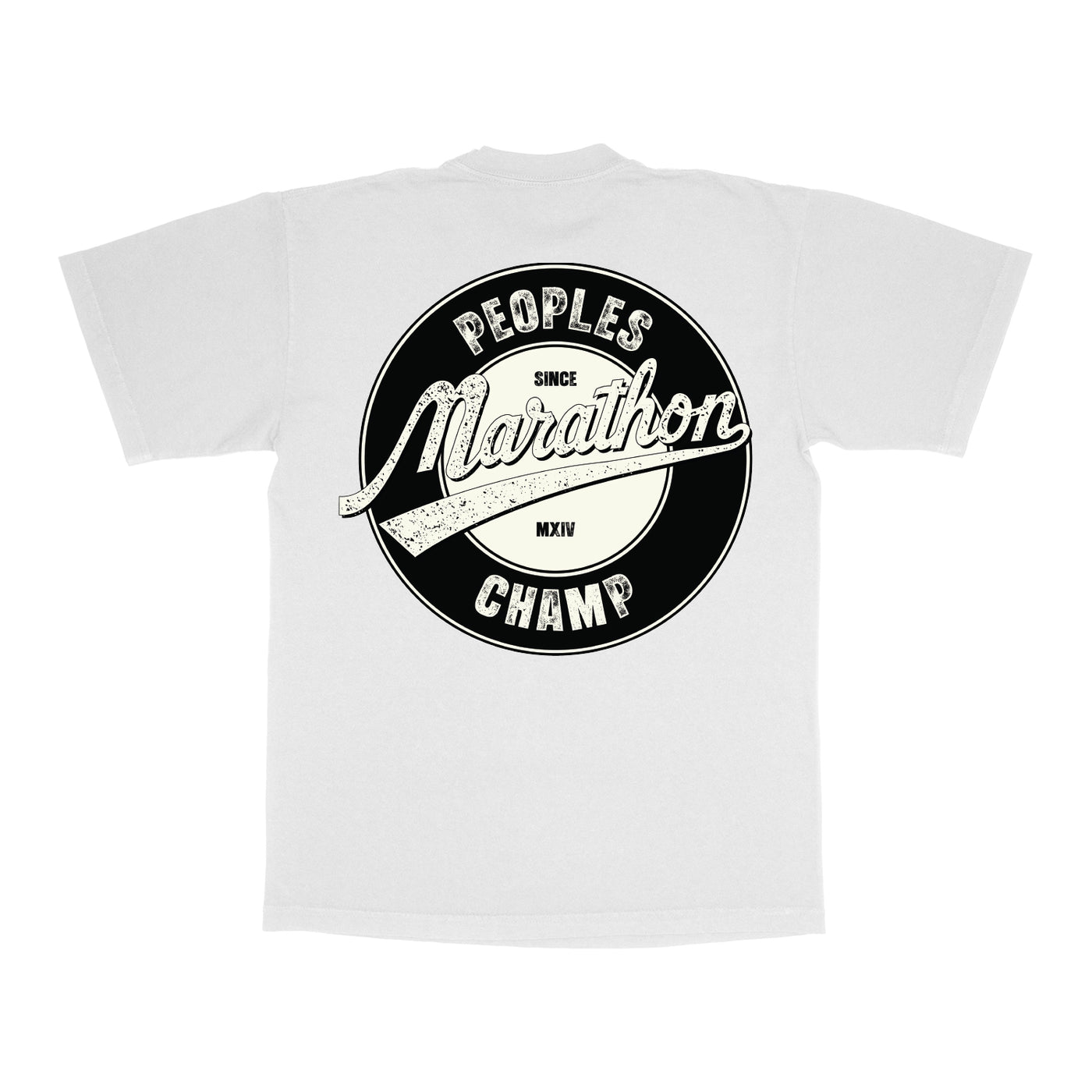 Marathon People’s Champ T-Shirt - White/Black - Back