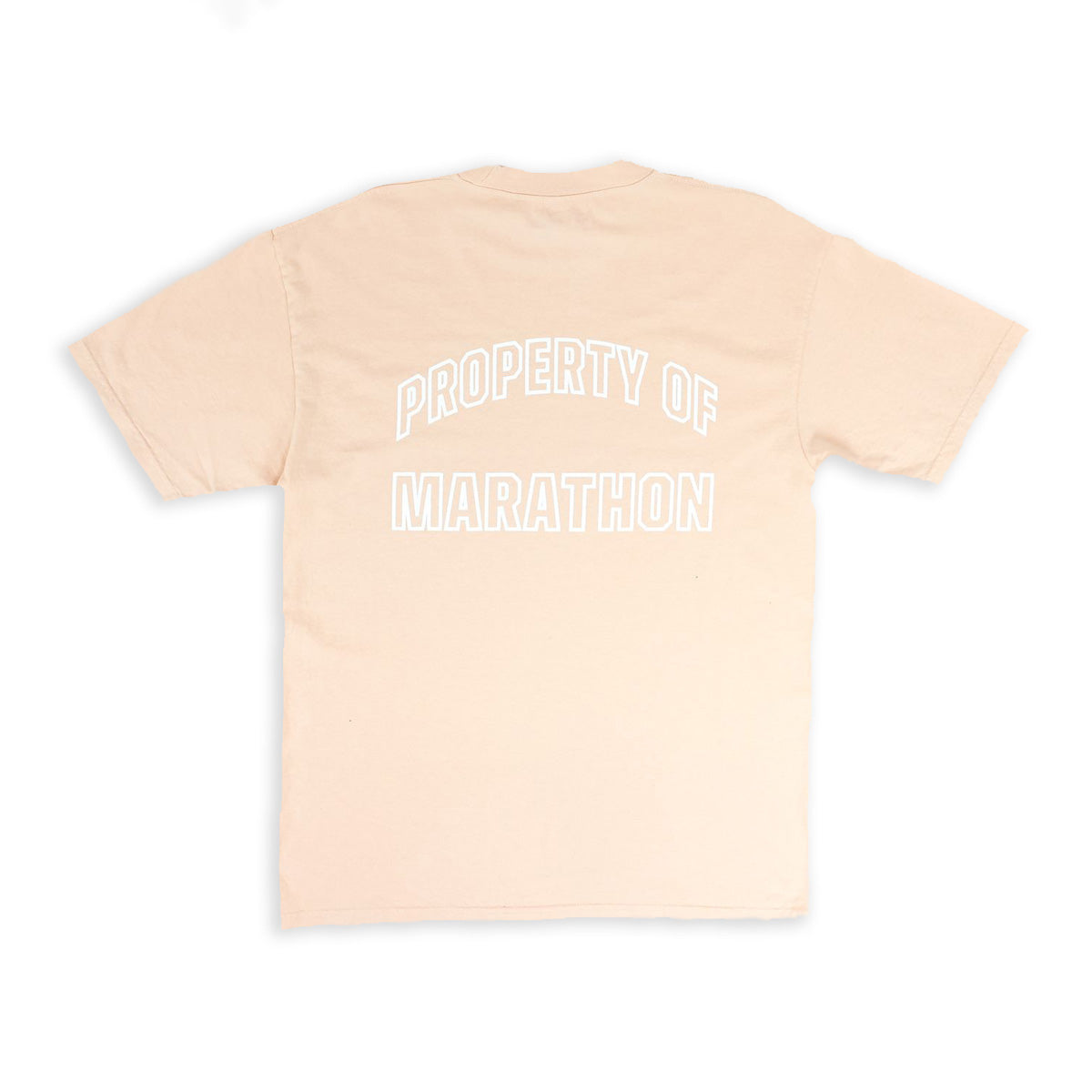 Property Of Marathon T-Shirt - Coral - Back