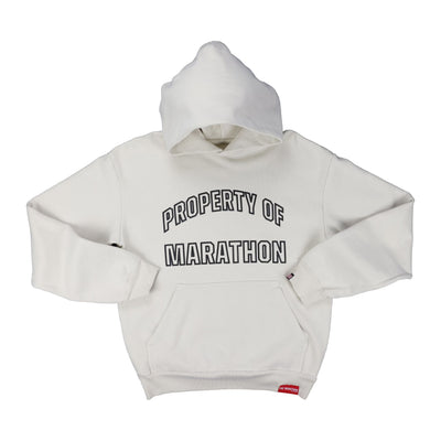 Property of Marathon Hoodie - Bone/Black - Front