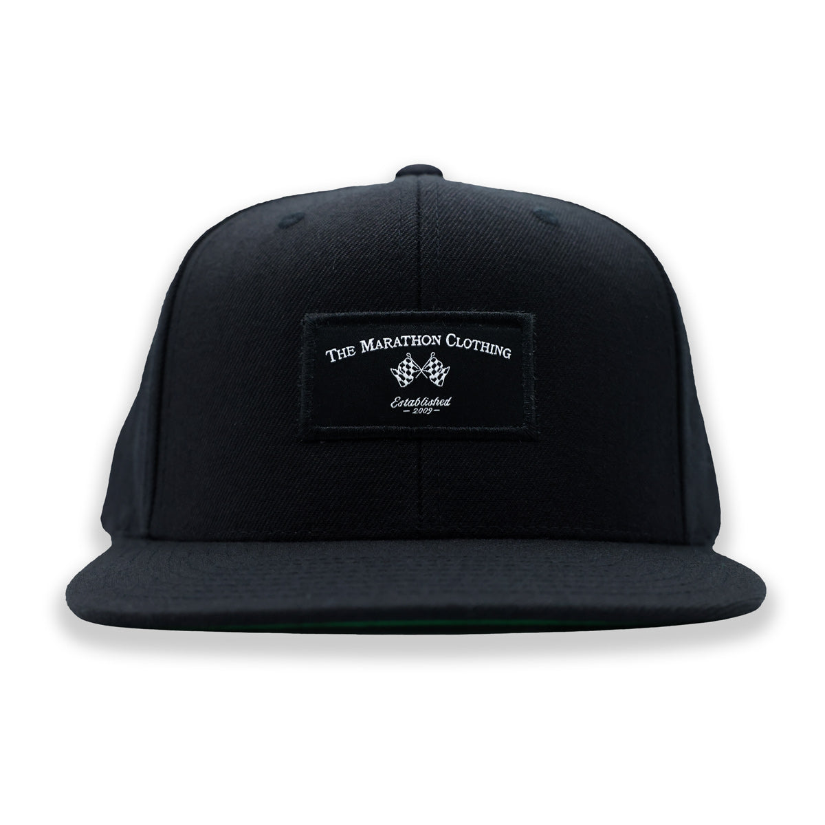 Marathon Racing Flags Patch Snapback - Black