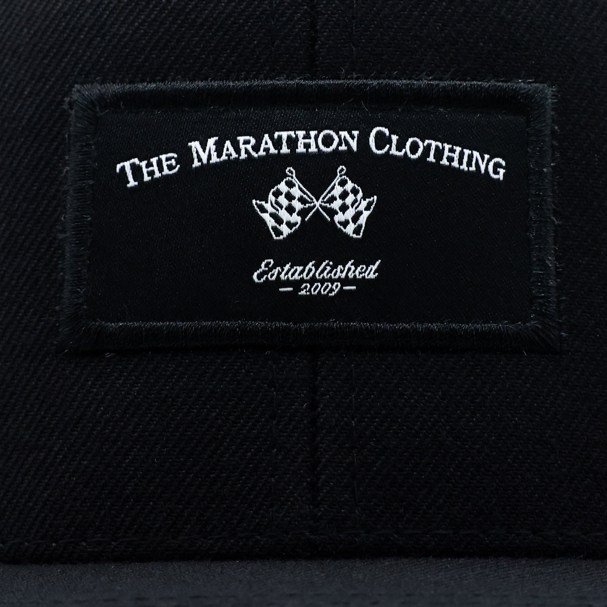 Marathon Racing Flags Patch Snapback - Black