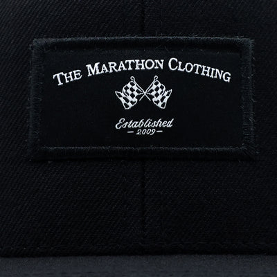 Marathon Racing Flags Patch Snapback - Black