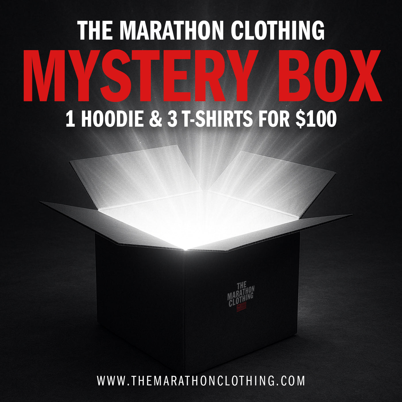 The Marathon Clothing Mystery Box - 1 Hoodie & 3 T-Shirts
