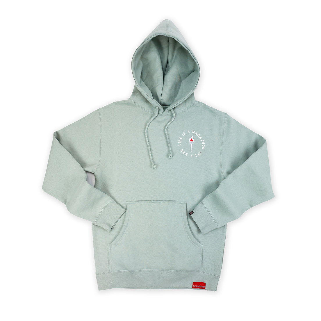 Victory Torch Hoodie - Sage - Front