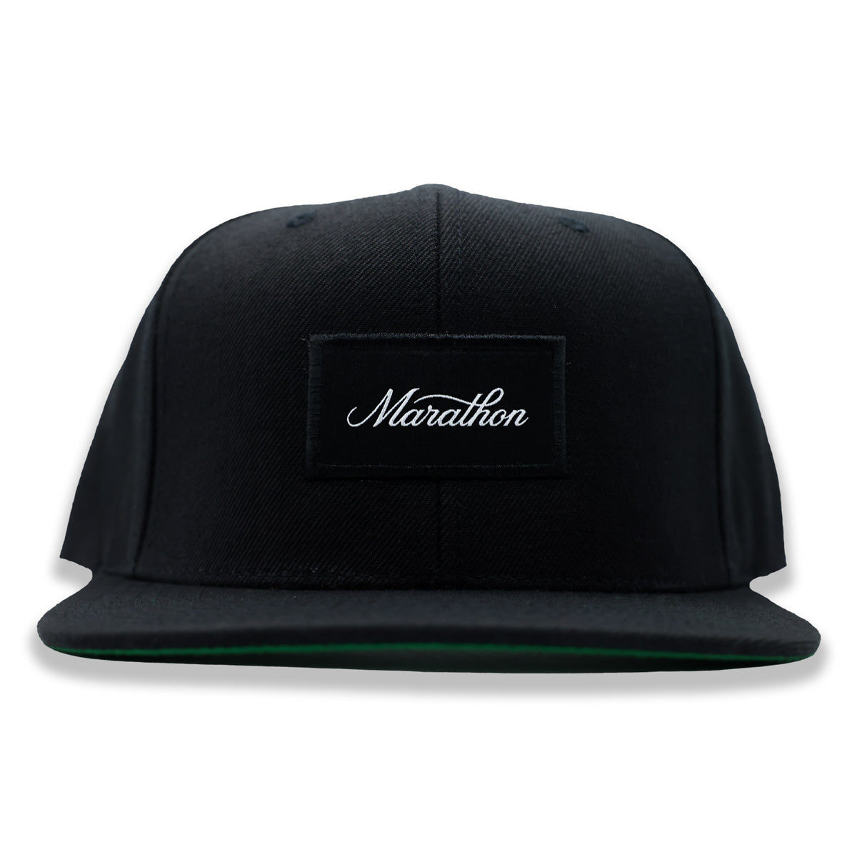 Marathon Script Patch Snapback - Black