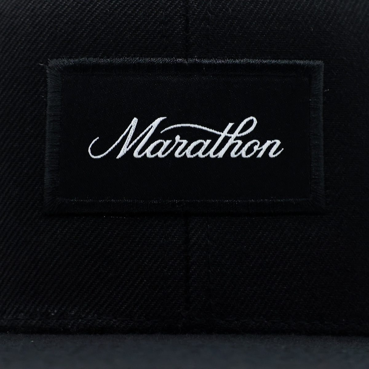 Marathon Script Patch Snapback - Black