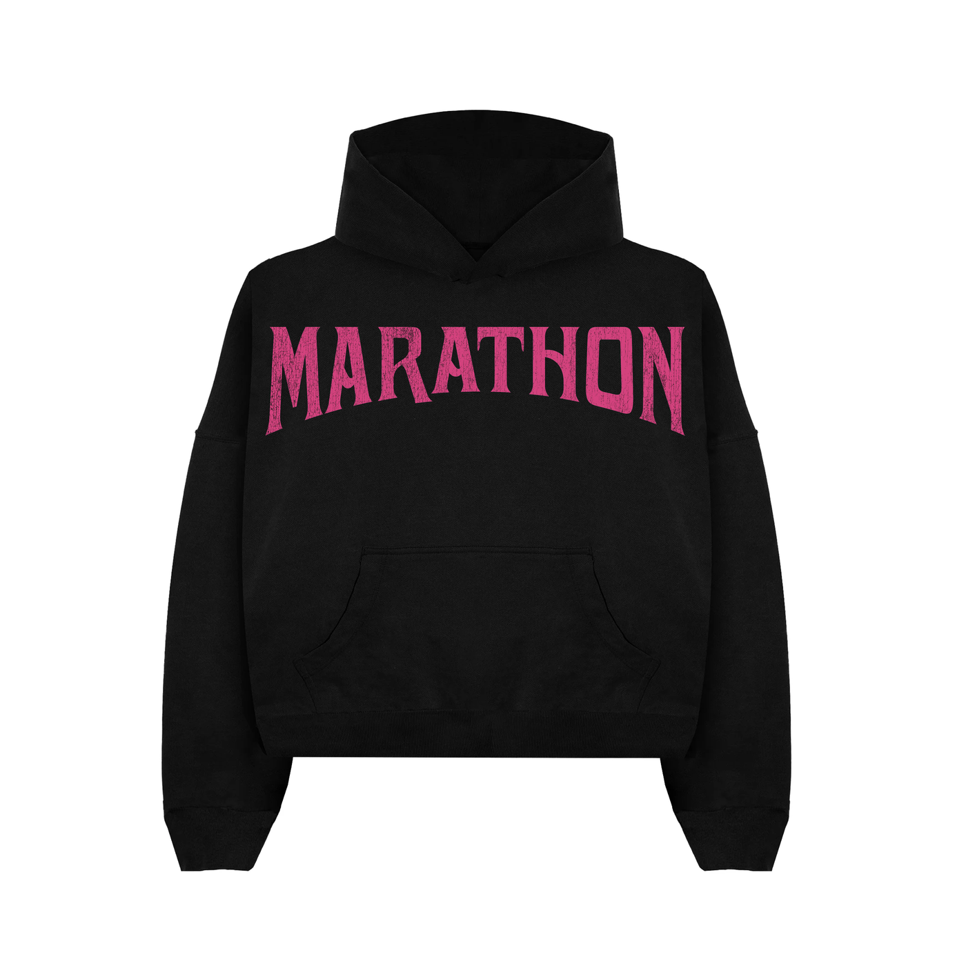 Marathon Sharp Collegiate Hoodie - Black/Pink