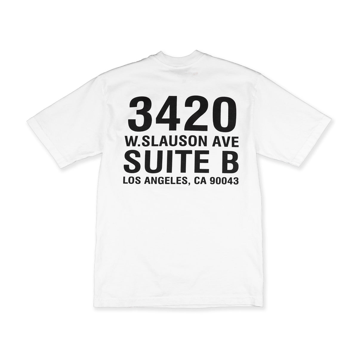 Limited Edition Slauson Tee’s T-Shirt - White - Back