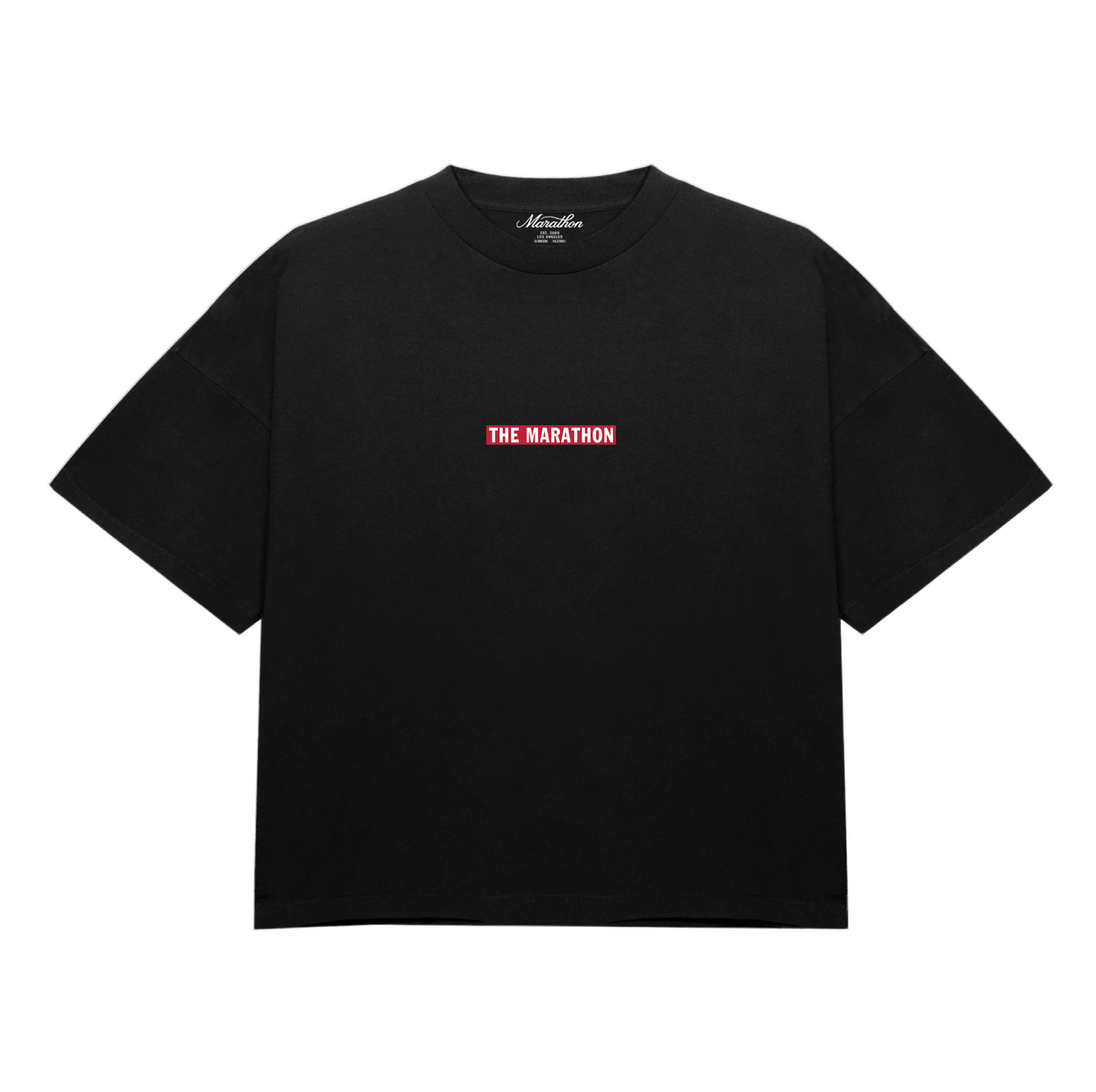 Small Marathon Bar T-Shirt - Black