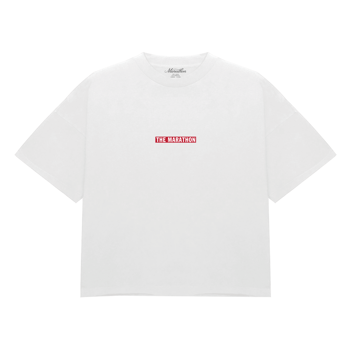 Small Marathon Bar T-Shirt - White