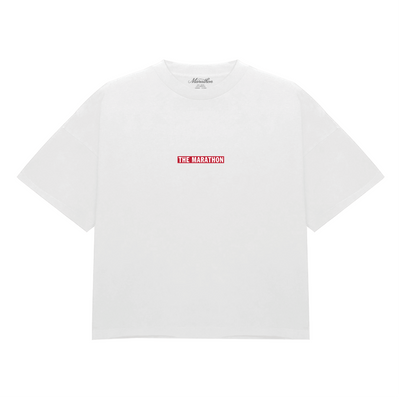 Small Marathon Bar T-Shirt - White