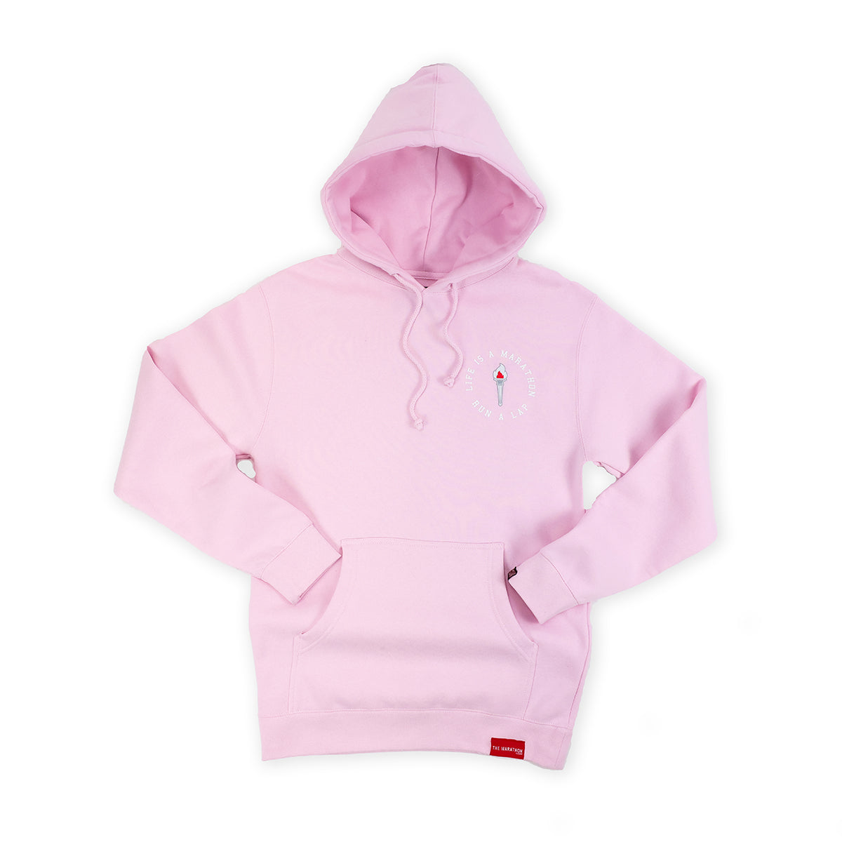 Victory Torch Hoodie - Soft Pink - Front