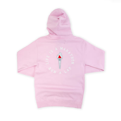 Victory Torch Hoodie - Soft Pink - Back