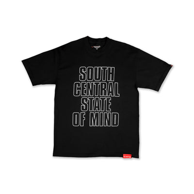 South Central State of Mind T-Shirt - Black/White - Front