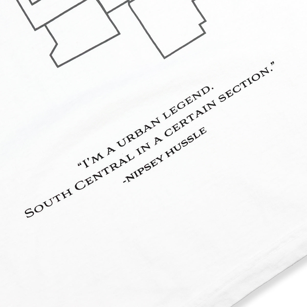 South Central State of Mind T-Shirt - White/Black - Quote Detail