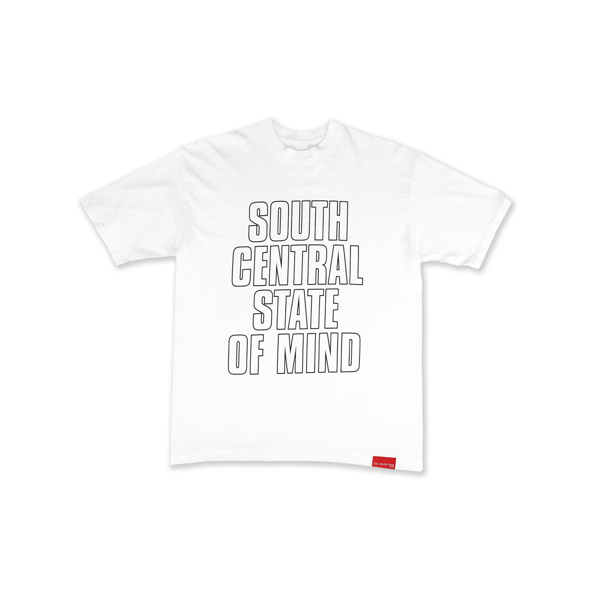 South Central State of Mind T-Shirt - White/Black - Front