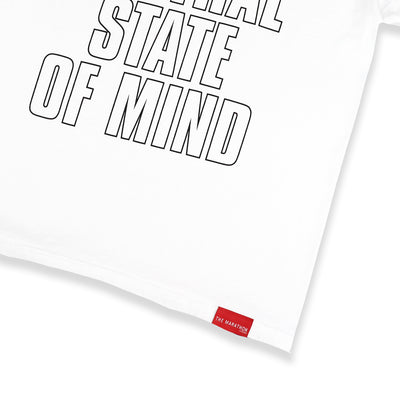 South Central State of Mind T-Shirt - White/Black - Woven Label