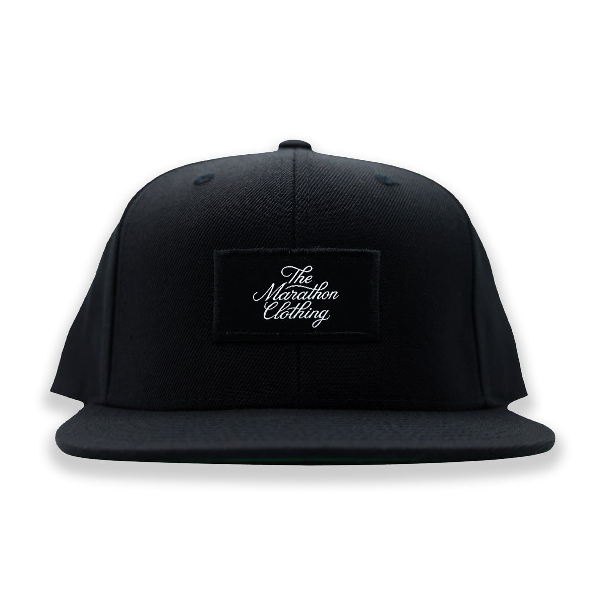 Marathon Stacked Script Snapback - Black