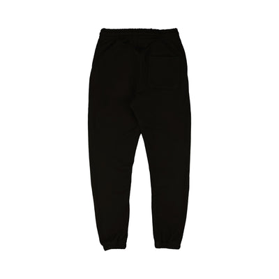 Marathon Stacked Script Sweatpants - Black/White - Back