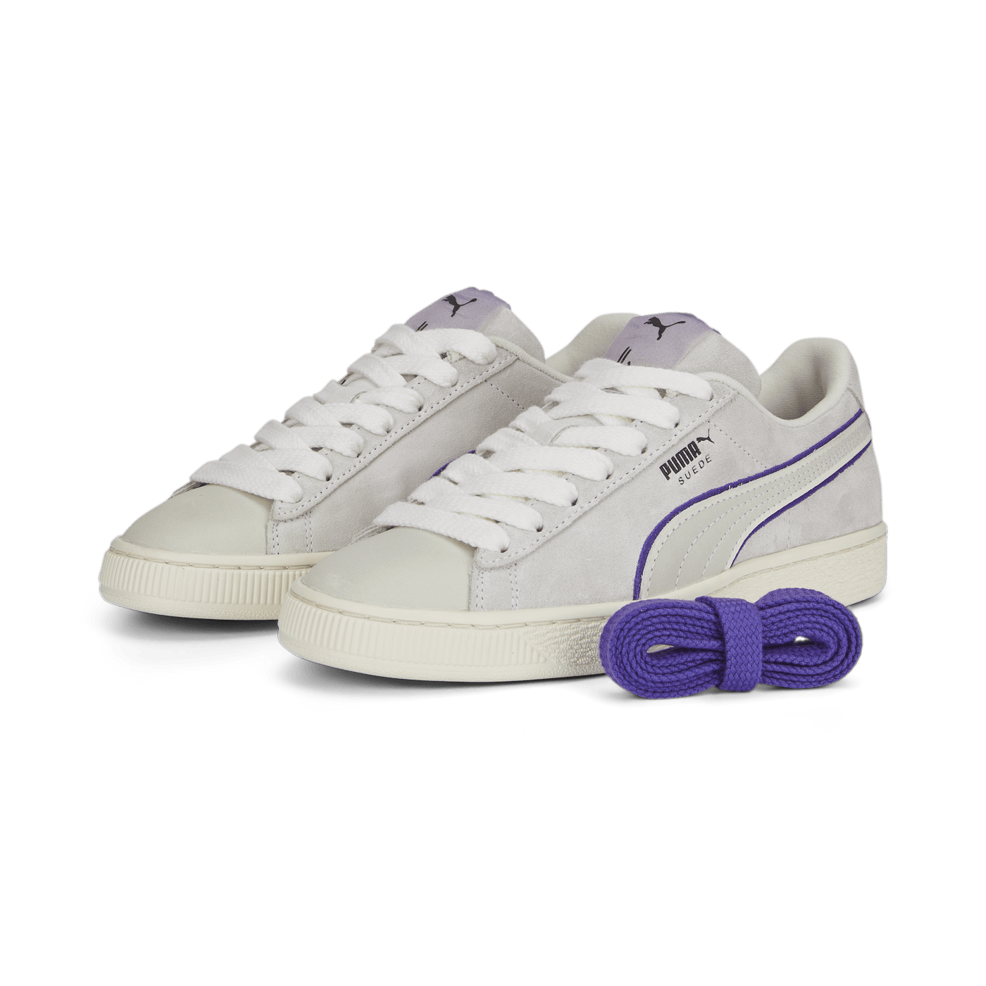 PUMA x LAUREN LONDON Suede Women s Sneakers White Purple