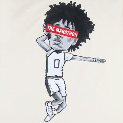 TMC x Tajh Ariza "The Hero" T-Shirt - Creme - Front Detail.