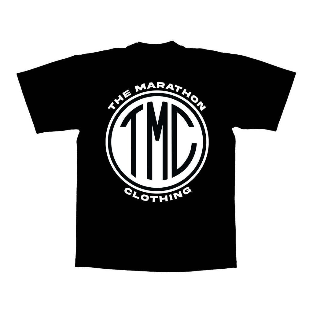 TMC Emblem T-Shirt - Black/White – The Marathon Clothing