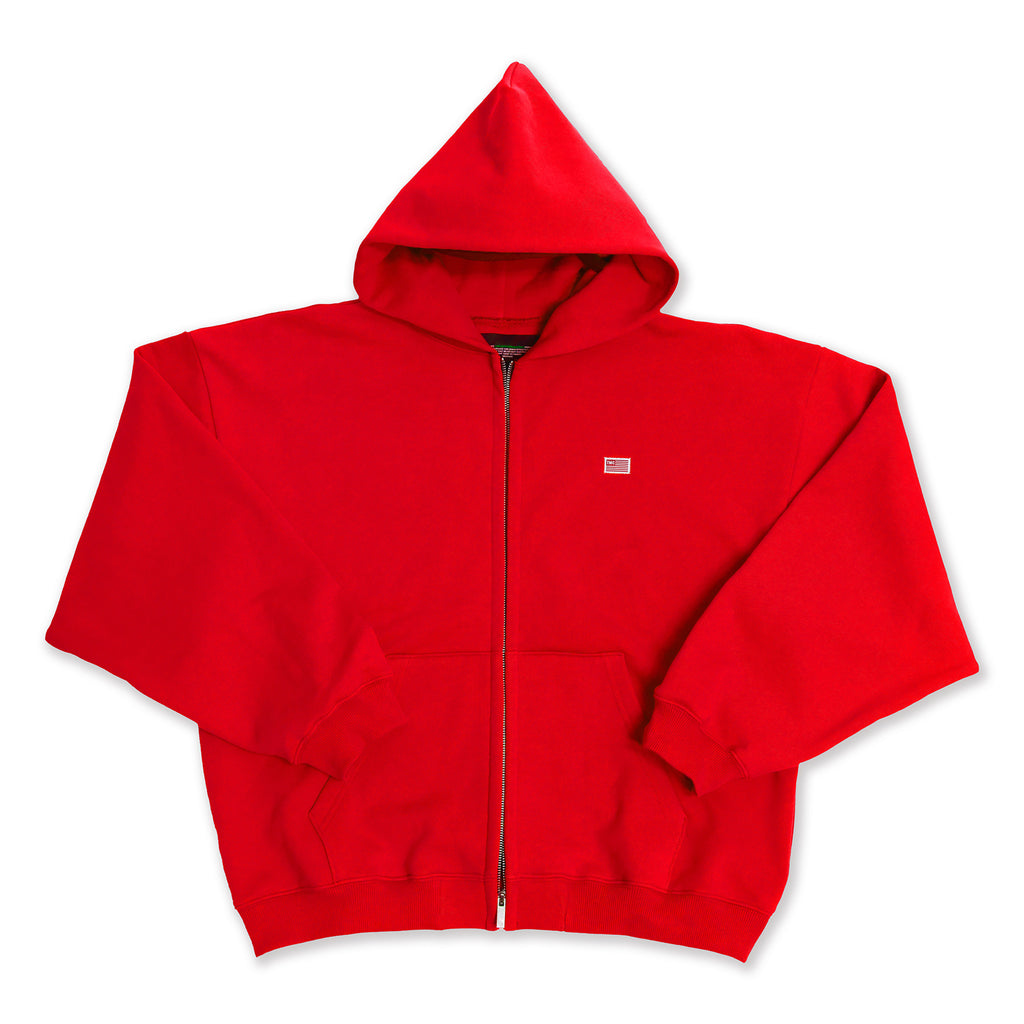 トップス the red thread S zip up hoodie TMC Flag Zip-Up Hoodie - Red – The Marathon Clothing