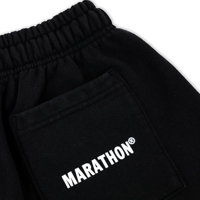 Marathon Trademark Sweat Shorts - Black - Back Detail