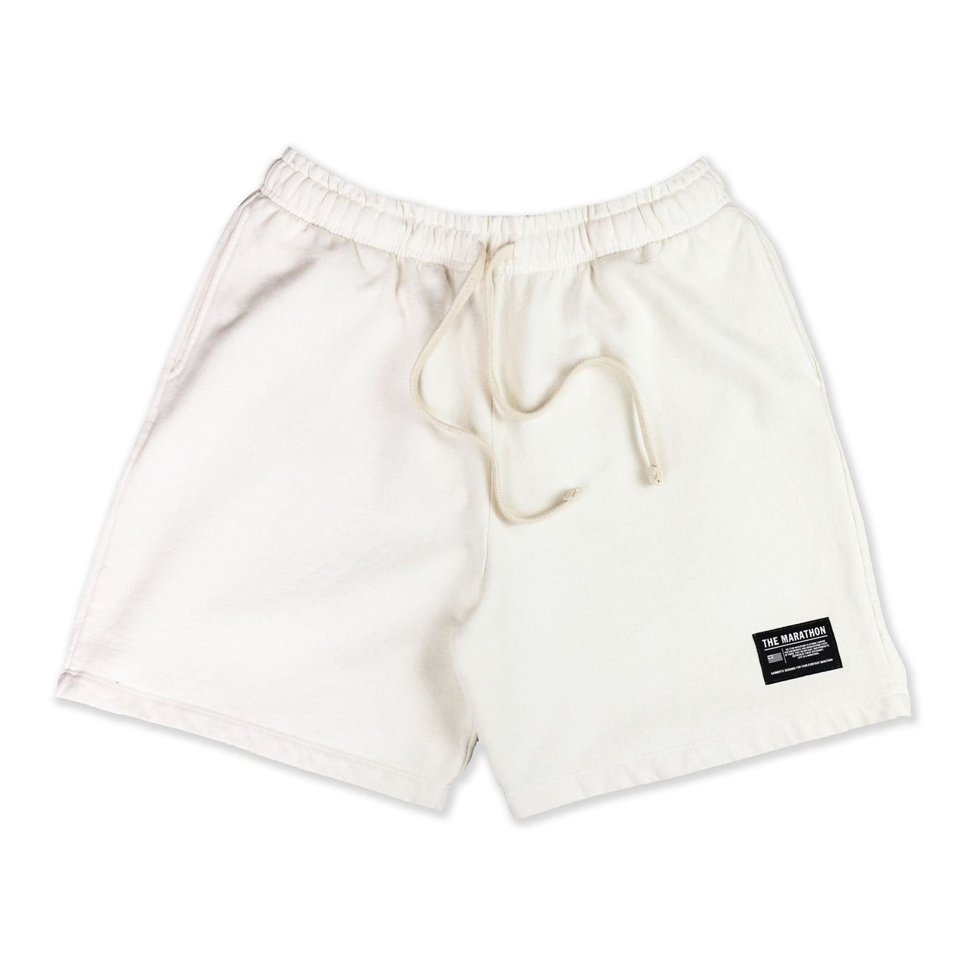 Marathon Trademark Sweat Shorts - Bone - Front