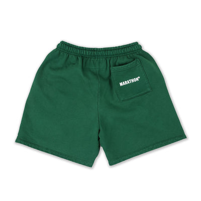 Marathon Trademark Sweat Shorts - Forest Green - Back