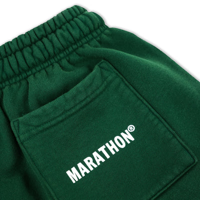 Marathon Trademark Sweat Shorts - Forest Green - Back Detail