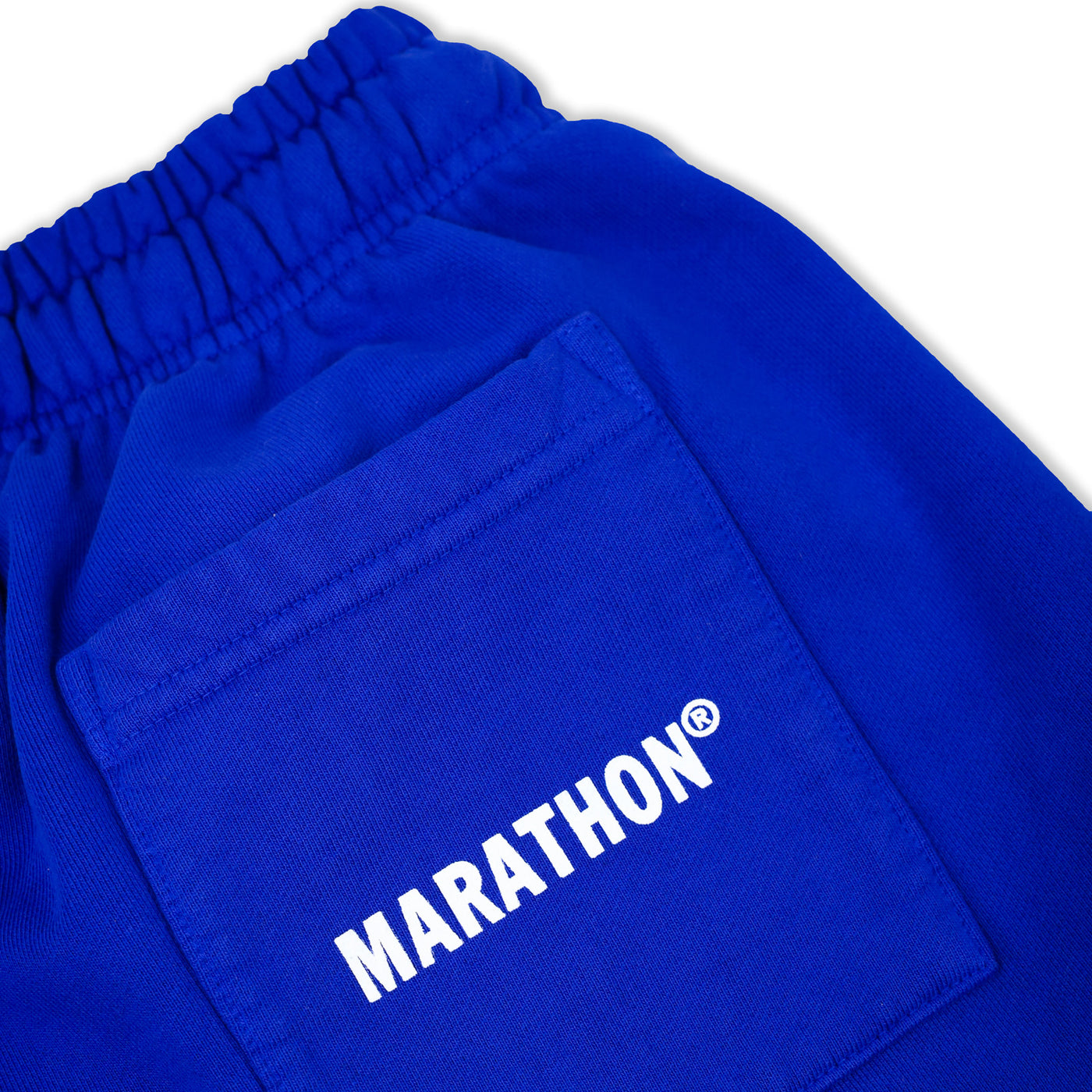 Marathon Trademark Sweat Shorts - Royal - Back Detail