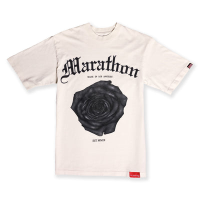 Triumph Rose T-Shirt - Bone/Black - Front
