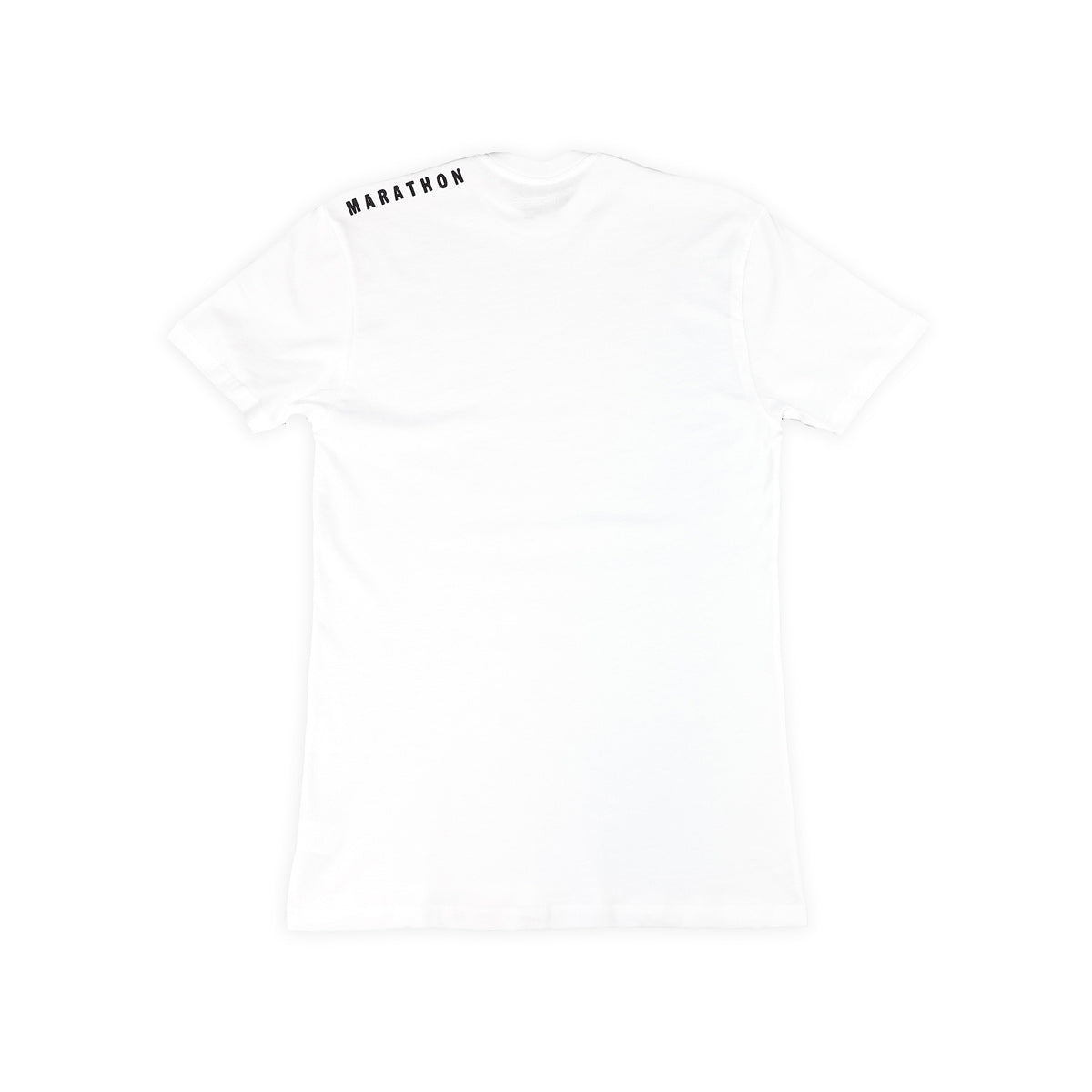 Marathon Shoulder T-Shirt (Ultra Fitted) - White/Black - Detail 2