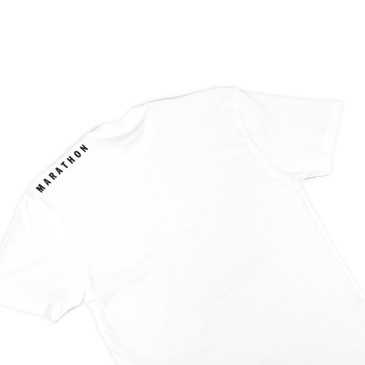 Marathon Shoulder T-Shirt (Ultra Fitted) - White/Black- Detail 1