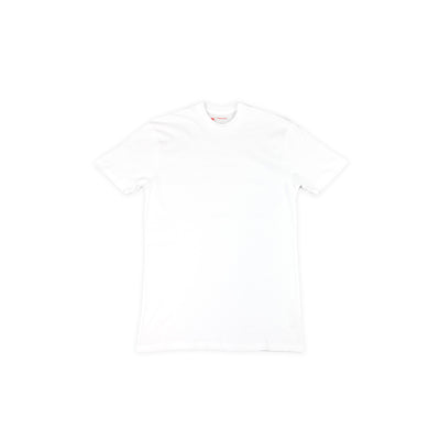 Marathon Shoulder T-Shirt (Ultra Fitted) - White/Navy