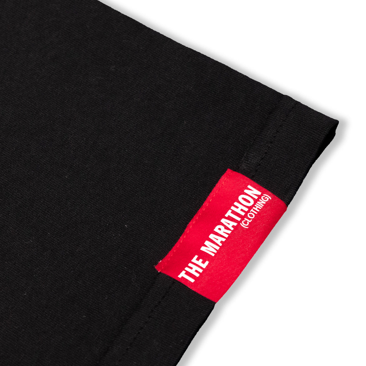 Marathon V For Victory T-Shirt - Black - Woven Label